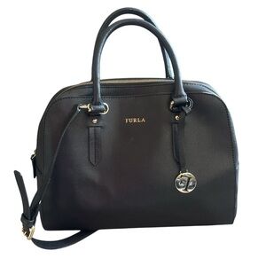 Furla Elena Saffiano Leather Satchel Shoulder Bag